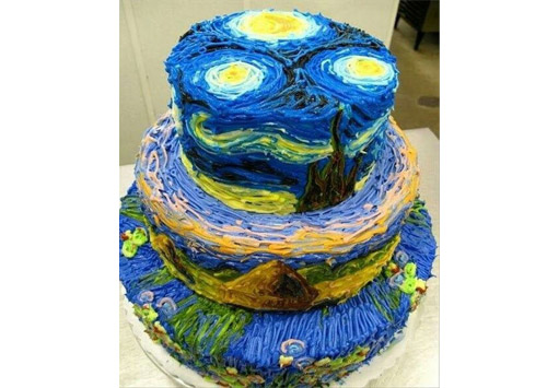 торт с пейзажем из вашего детства 